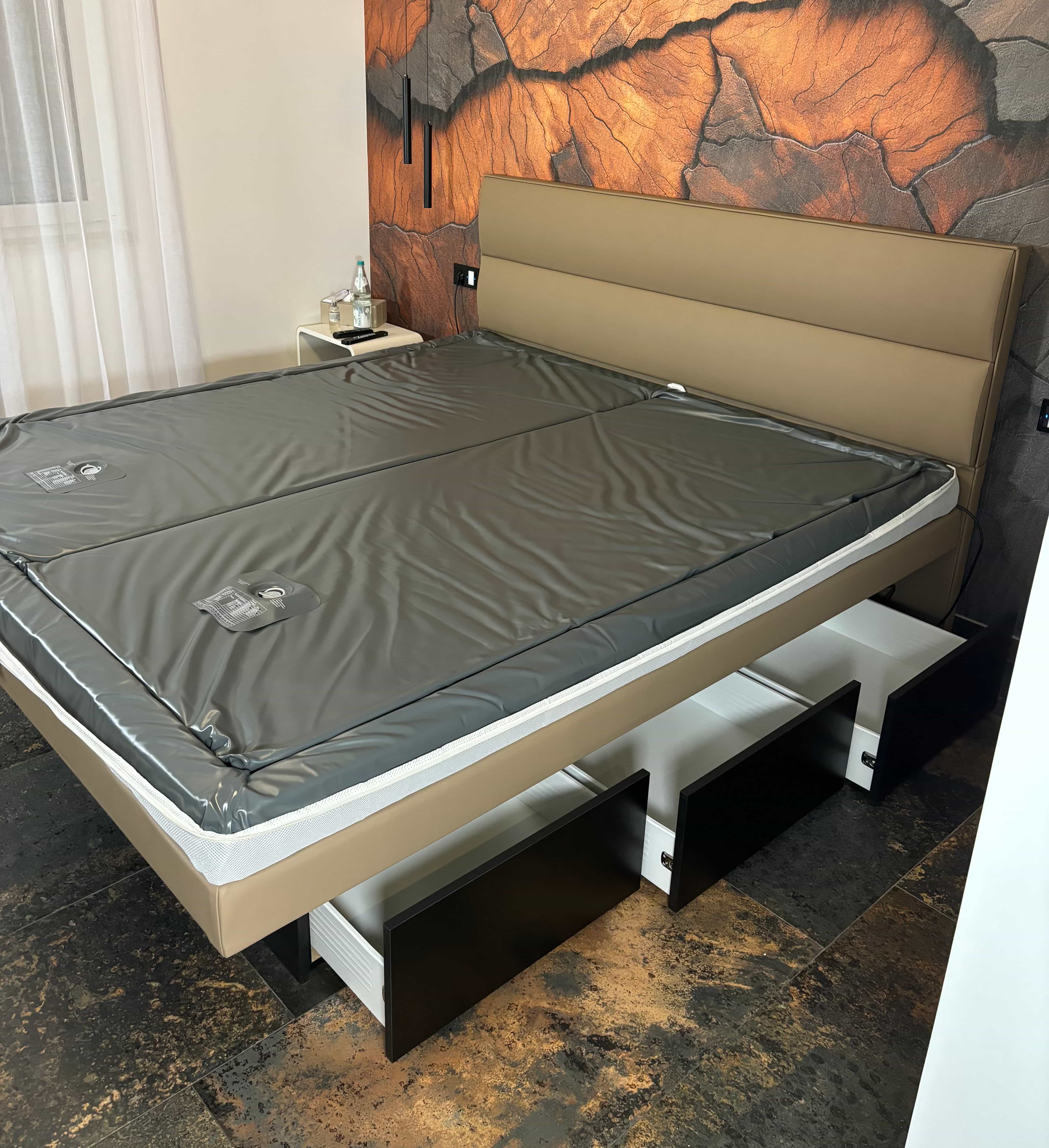Wasserbett Justierung