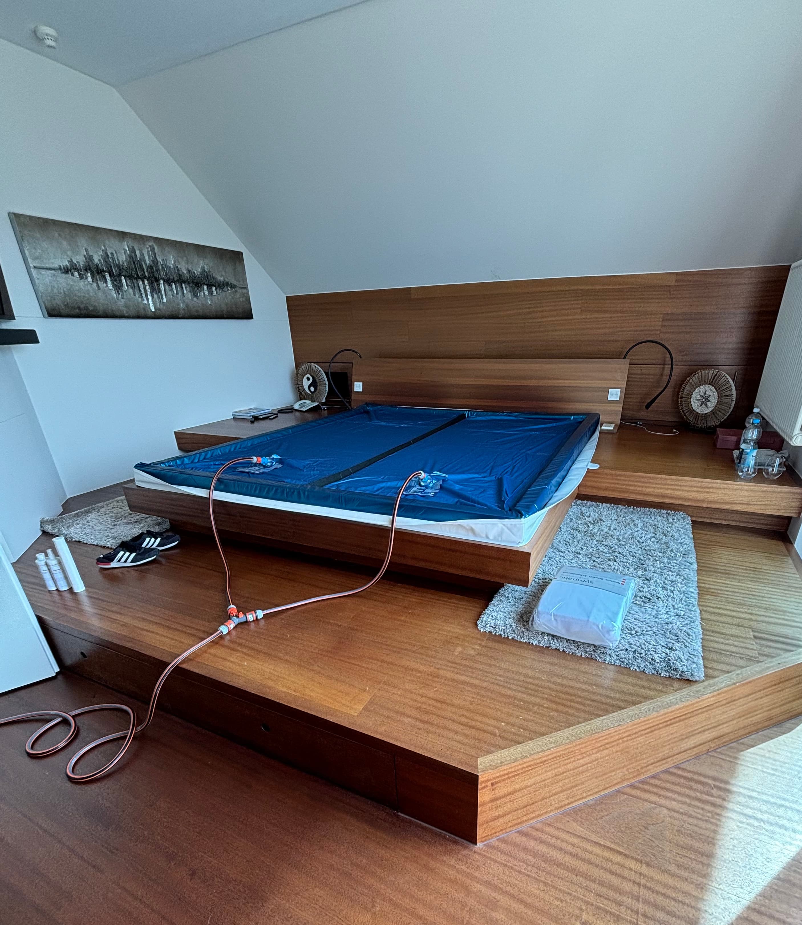 Fertiges Wasserbett